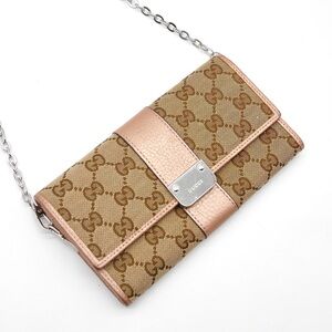 🍓GUCCI GG Envelop Canvas Wallet